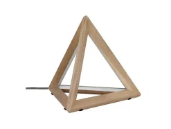 Trigonon Tafellamp, Eik, Chroom, Antraciet, 42X42X29,5 Cm, Epikasa