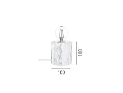 Trongo Tafellamp, Eiken, Antraciet, 10X10X10 Cm, Epikasa