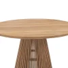 Tuineettafel Van Teakhout D120 Cm - Licht Naturel - Triani