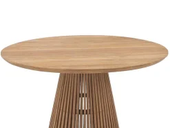 Tuineettafel Van Teakhout D120 Cm - Licht Naturel - Triani