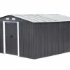 Tuinhuis Van Grijs Gegalvaniseerd Staal Manso - 12,5M