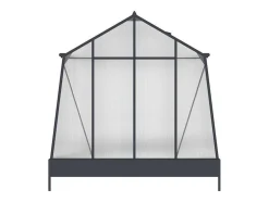 Tuinkas Van Polycarbonaat 9,1 M Met Grondplaat- Antraciet - Asarina