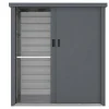 Tuinkast Van Gegalvaniseerd Staal Reivax - Grijs - 1,31 M3 - L125 X B80 X H131 Cm