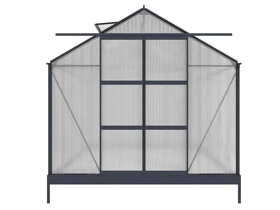 Tuinserre Corolle Ii 9 M Van Polycarbonaat - Antraciet