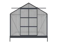 Tuinserre Van Polycarbonaat Anissa Met Basis - 5,9 M - Antraciet