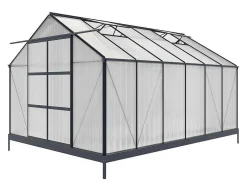 Tuinserre Van Polycarbonaat In 13M Kalida - Antraciet