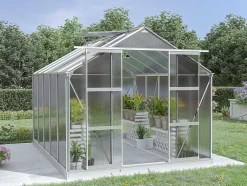 Tuinserre Van Polycarbonaat 9 M Corolle Ii - Aluminium