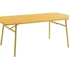 Tuintafel D160 Cm Van Metaal - Mosterdgeel - Mirmande Van Mylia