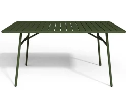 Tuintafel Van Metaal - L160 Cm - Kaki - Mirmande