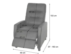 Tv-Fauteuil Mcw-K52, Bruin