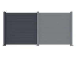 Uitbreiding Voor Het Hek H182 X L178,3 Cm In Donkergrijs Aluminium - Otavio