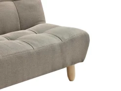 Uitklapbare Chaise Longue Van Taupegrijze Stof Esteban