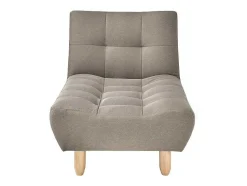 Uitklapbare Chaise Longue Van Taupegrijze Stof Esteban