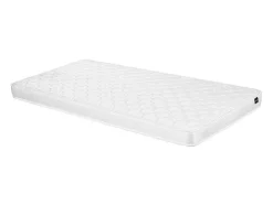 Uitschuifbare Bedbank Sebille - Metaal - 2 X 90 X 200 Cm Of 180 X 200 Cm - Wit - Optie Matras