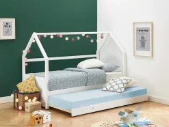 Uitschuifbed 2 X 90 X 190 Cm - Grenen - Wit + Matras - Hurra
