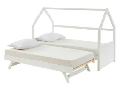 Uitschuifbed 2 X 90 X 190 Cm - Grenen - Wit - Hurra