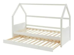 Uitschuifbed 2 X 90 X 190 Cm - Grenen - Wit - Hurra