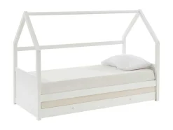 Uitschuifbed 2 X 90 X 190 Cm - Grenen - Wit - Hurra