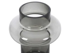 Vaas Van Getint Glas - D16,5 X H25 Cm - Glas - Gerookt Grijs - Valoit
