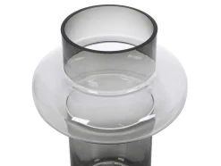 Vaas Van Getint Glas - D20,5 X H30 Cm - Glas - Gerookt Grijs - Valoit