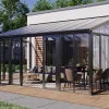 Veranda Van Aluminium En Polycarbonaat Met Uv-Bescherming - 15,8 M - Antraciet - Mathilda