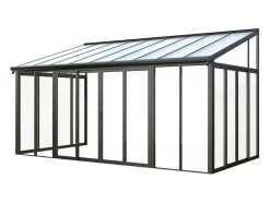 Veranda Van Aluminium En Polycarbonaat Met Uv-Bescherming - 15,8 M - Antraciet - Mathilda