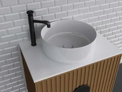 Verhoogde Mechanische Mengkraan - H30,3 Cm - Matzwart - Kodva