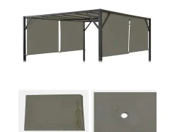 Vervangen Overkapping Voor Pergola Beja, Taupe