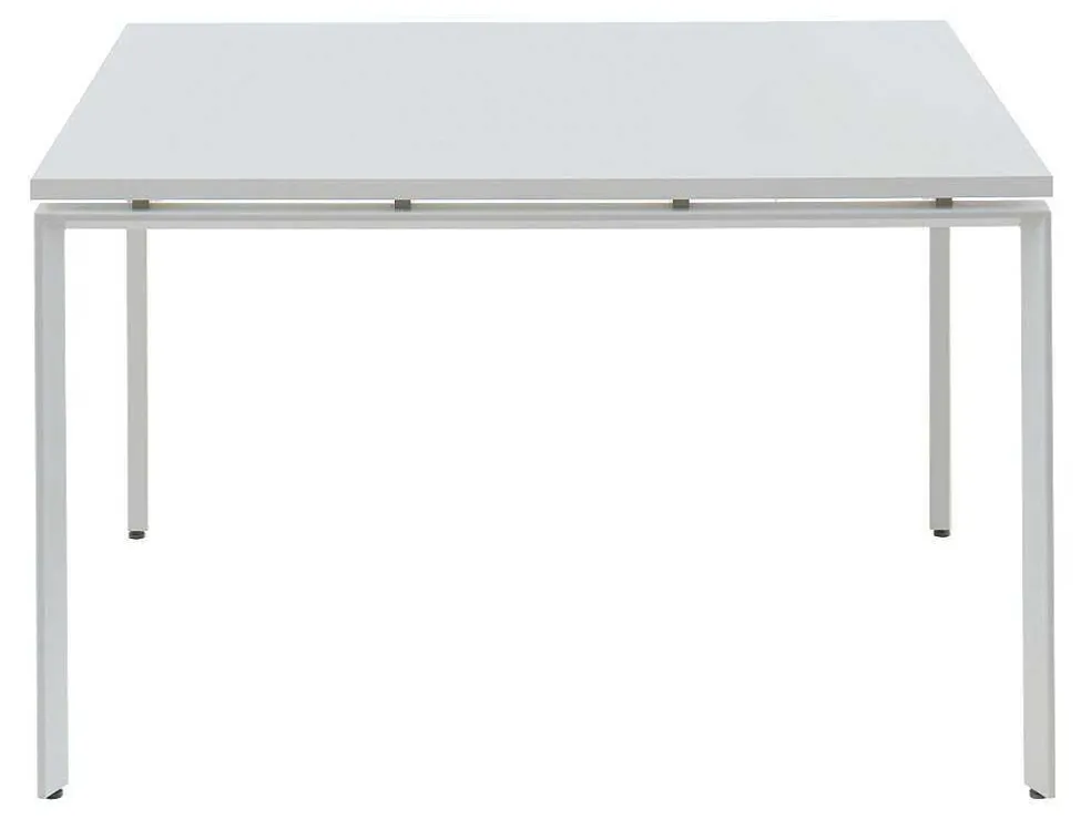 Vierkante Vergadertafel - 4 Personen - Wit - L120 Cm - Downtown