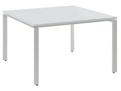 Vierkante Vergadertafel - 4 Personen - Wit - L120 Cm - Downtown