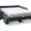 Vierzits Express Slaapbank - Stof - Blauw - Matras 14 Cm - Bevis
