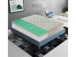 Visco-Elastisch Schuimmatras - 5 Cm Schuim - 9 Comfortzones - Hoogte 25 Cm 180X200 Cm