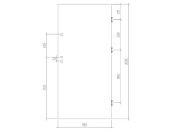 Voordeur Van Vol Staal H207 X L100 Cm Eikeneffect - Duwt Rechts Open - Agueda