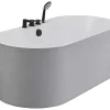 Vrijstaand Bad Met Kraan Stepona - 195 L - 150 X 75 X 58 Cm - Wit