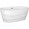 Vrijstaand Designbad - 200 L - 150 X 72 X 58 Cm - Wit - Dominika