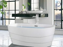 Vrijstaand Designbad - 200 L - 150 X 72 X 58 Cm - Wit - Dominika
