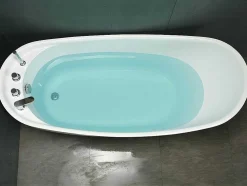 Vrijstaande Badkuip Natalia - Eenpersoons - 170X75X73Cm - 282L - Wit