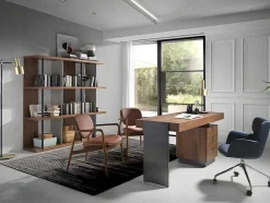 Walnoot En Stalen Bureau 3237 Angel Cerda