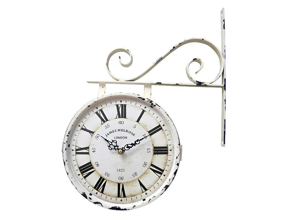 Wandklok Met Dubbele Zijde Faubourg Van Ijzer - L34 X H41,5 Cm