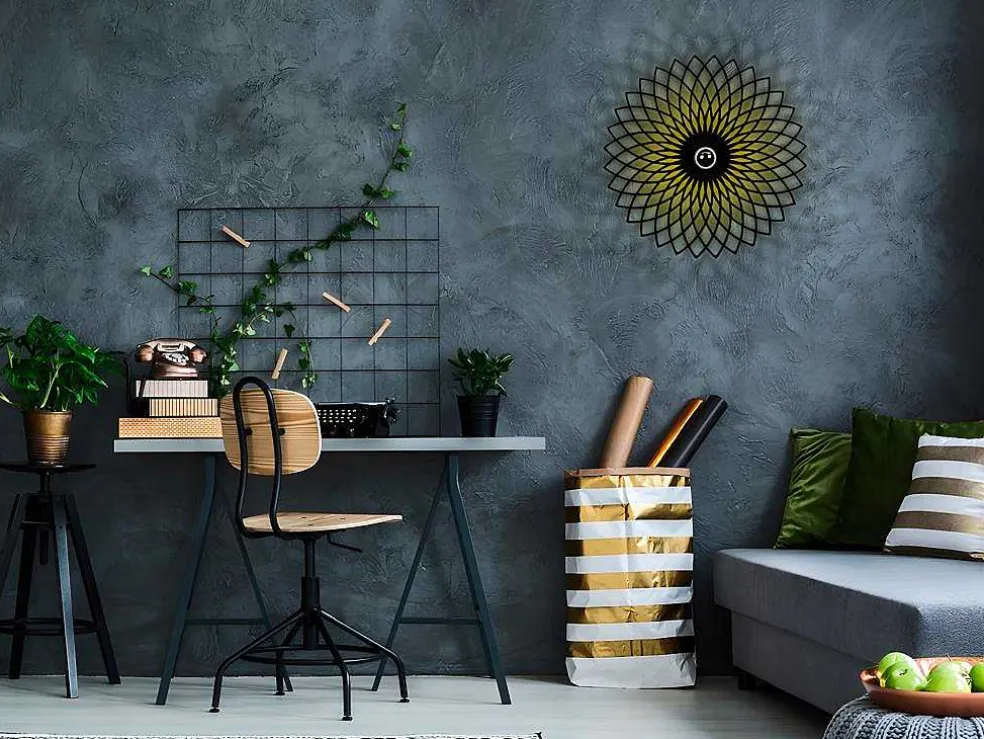 Wandlamp In Metaal Folina - D50 Cm - Zwart