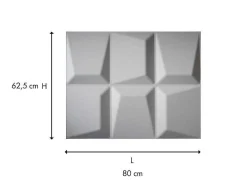 Wandpaneel 3D Tessel Om Te Verven - Set Van 6 Stuks, 3M