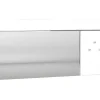 Wandspiegel Met 3 Haken - L. 120 X H. 60 - Wit - Niklos