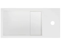 Wastafel Van Solid Surface Met Nis - Wit - 40 Cm - Pumori