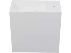 Wastafel Van Solid Surface Met Nis - Wit - 40 Cm - Pumori