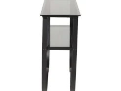 Wavy Sidetable Met Plank 34X117 Cm Zwart.