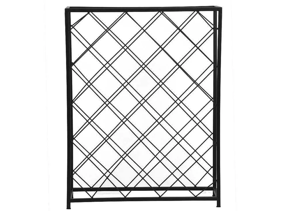 Wijnfleshouder Voor 32 Flessen - L55 X H71 Cm - Metaal - Zwart - Bolinar