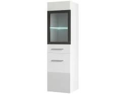 Witte Badkamerkolom Met Leds - L30 X B30 X H109 Cm - Laurine