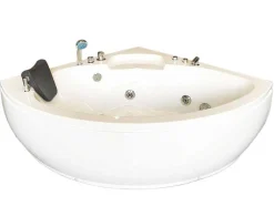 Witte Hottub 135 X 135 Cm Voor 2 Personen 9 Jets Briony