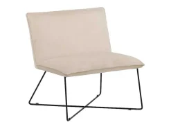 X-Lounge Fauteuil Velours Offwhite.