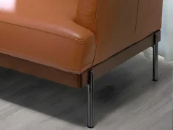 3-Zitsbank Bekleed In Bruin Leer 6171 Angel Cerda